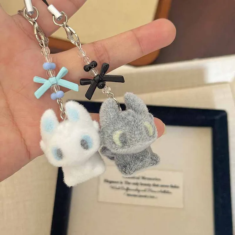 小红书同款创意小礼品无牙仔光煞情侣手机链驯龙高手公仔包包挂件