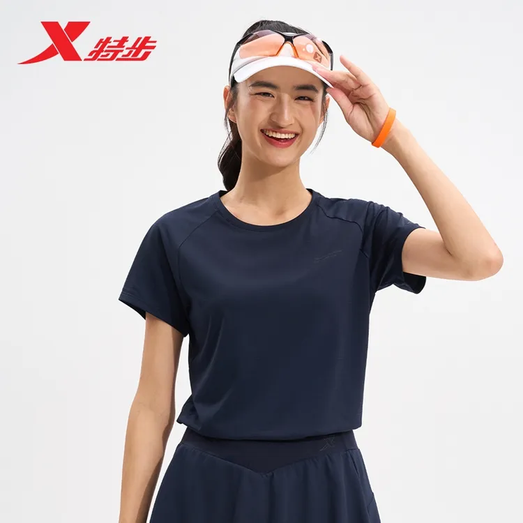 MY SPEED丨特步女子跑步短袖轻感速干透气健身舒适弹力欧若动感风