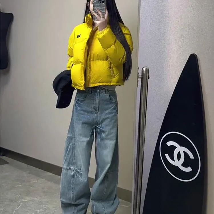 【下单发货模特原版】韩版宽松休闲棉服外套女秋冬新款保暖棉衣