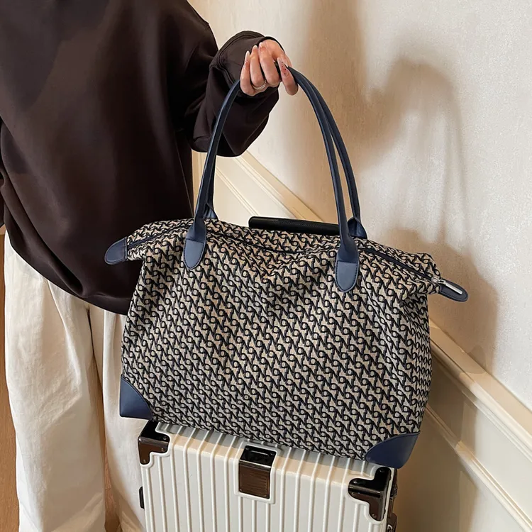 高颜值短途旅行包女时尚潮流大容量手提健身收纳包出差斜挎行李袋