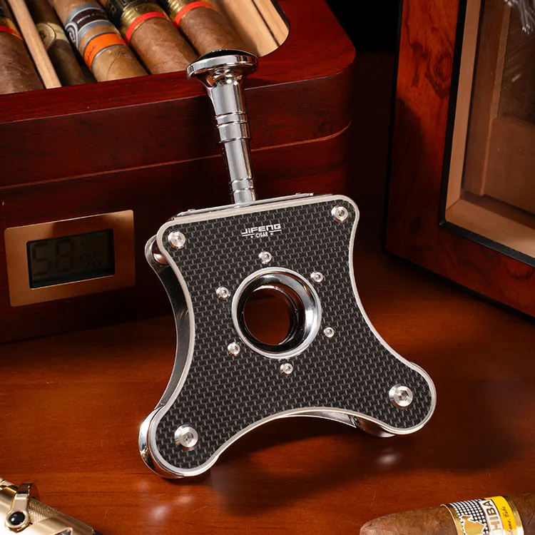 AK台式雪茄剪刀碳纤维金属断头台锋利BOSS雪茄剪烟器