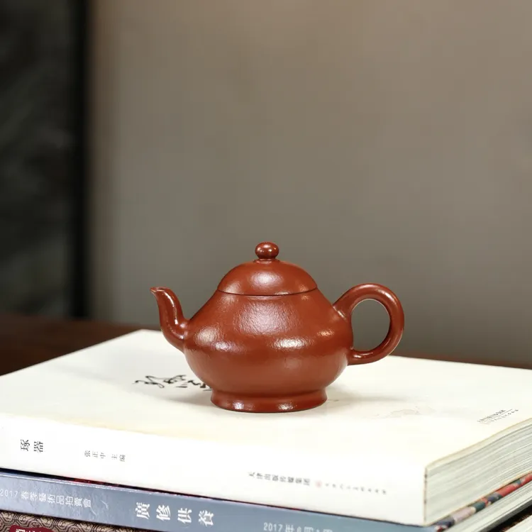 全手工【梨形·摹古】原矿极品朱泥·170cc·9孔