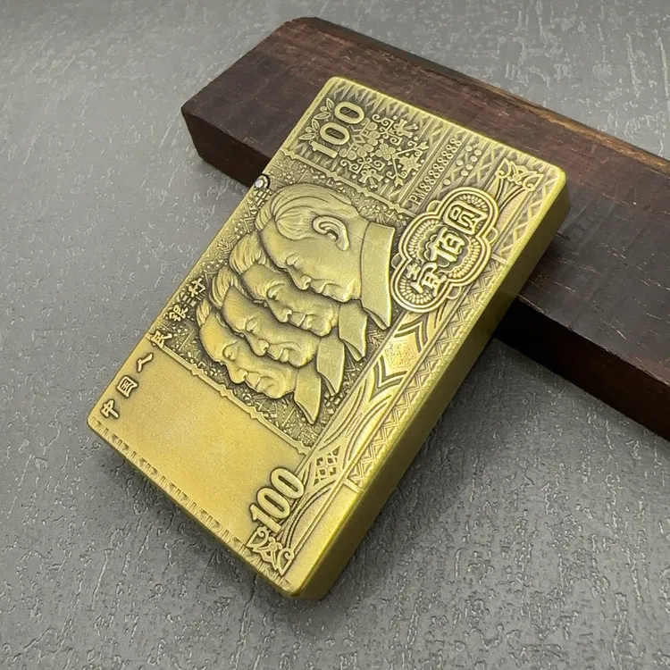 小重甲做旧黄铜浮雕重甲一体制作纪念版煤油打火机送男友礼物