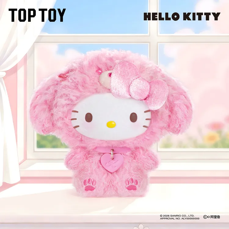 【TOP TOY】Hello Kitty小狗派对系列毛绒挂饰盲盒腊肠贵宾公仔礼物