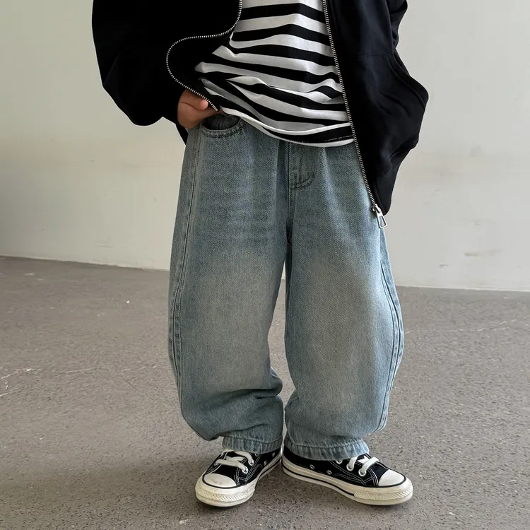 儿童装秋季牛仔裤男童2025秋冬款裤子韩版中大童时尚百搭牛仔长裤