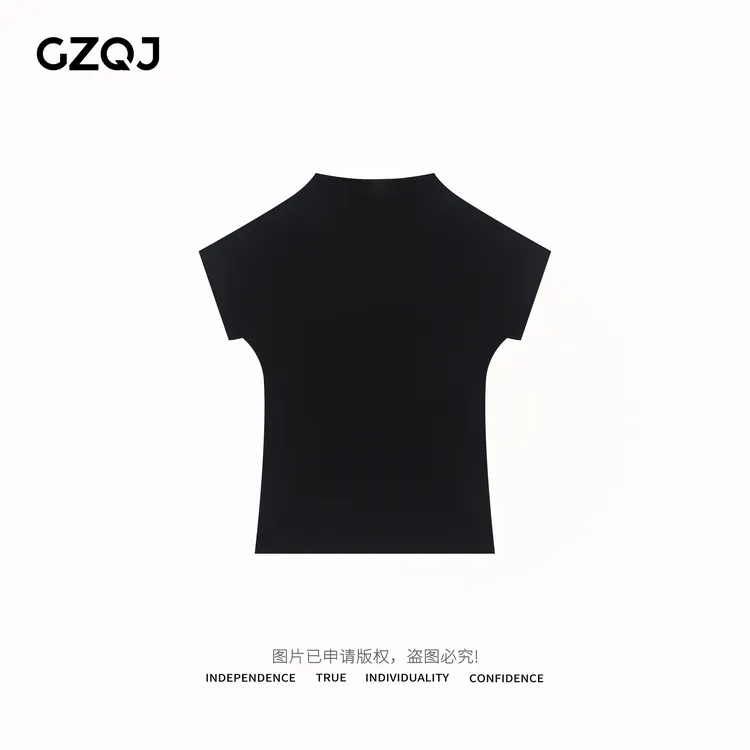 老琴私服【零触感】2025春夏新款简约休闲ins风短袖T恤女  28920