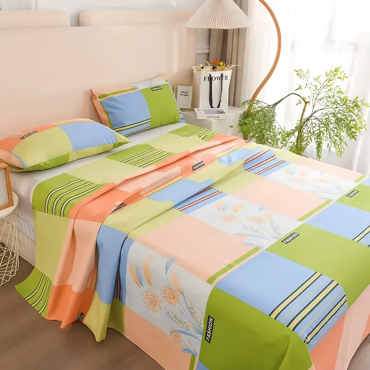 新疆100长绒棉加厚单件床单单人双人床宿舍酒店民宿加厚防滑棉纱