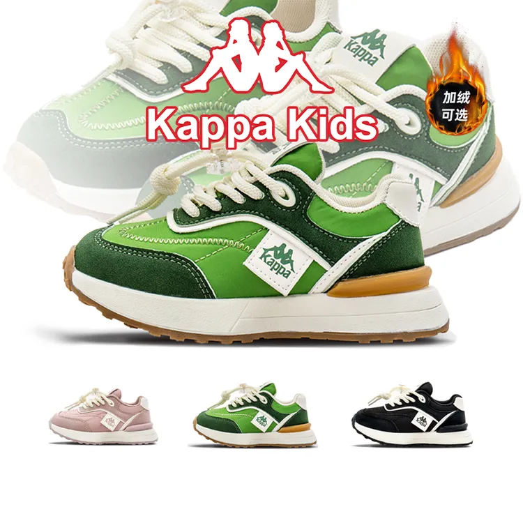 kappa kids卡帕秋冬新款儿童百搭中大童软底加厚加绒运动休闲鞋KAYS233082
