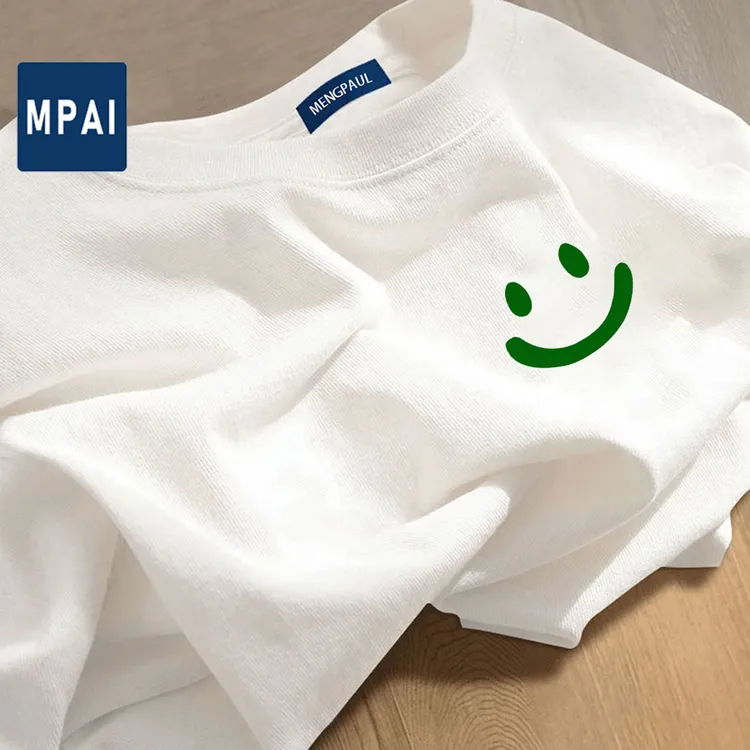 MPAI 夏季简约t恤男短袖美式潮流男士体百搭宽松休闲半袖白色