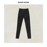  NiannNiann 新款女装基础舒适松紧腰加厚磨绒收腹打底裤16190