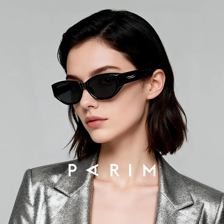 派丽蒙百搭时尚复古猫眼墨镜可配近视防紫外线偏光太阳镜74019