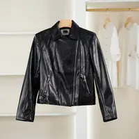 【麦迪尚品•品牌新款】51001105 高级感皮外套春秋女装商场同款