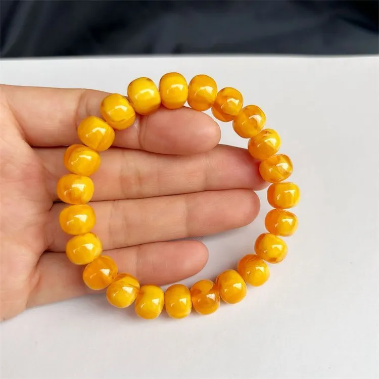 10×8鸡油黄老型算盘珠