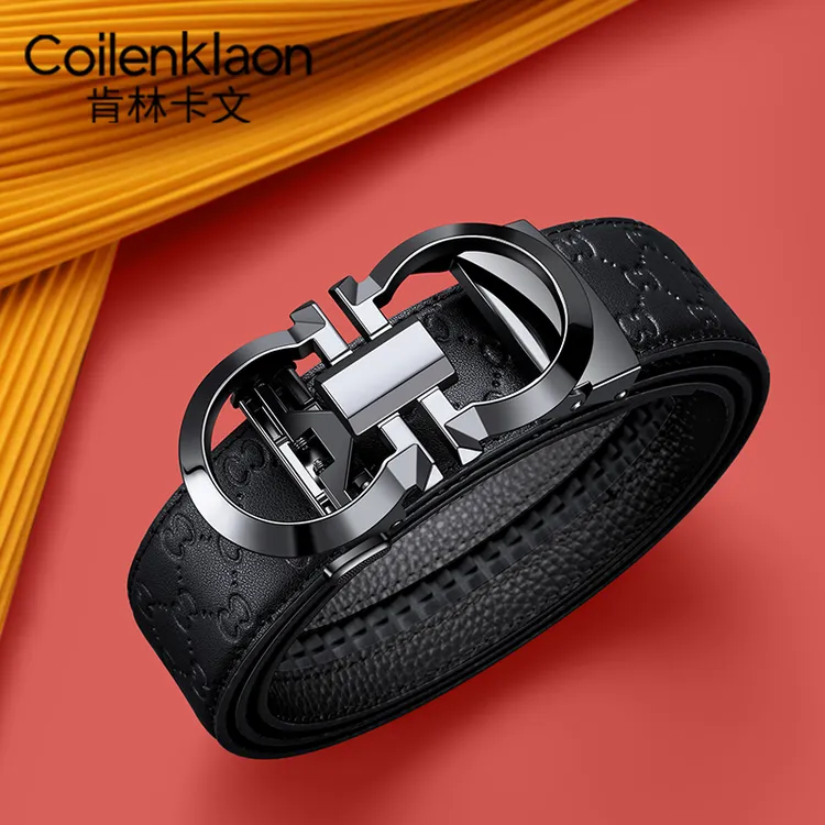 Coilenklaon男士真皮腰带爆款真牛皮皮带轻奢送男友老公生日礼物Z