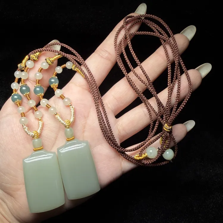 【云上叙】和田玉吊坠-多样性发其一-37*22*10mm-V36851-M（甄选）