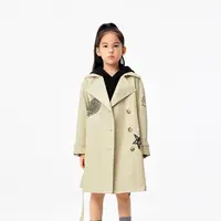 【芷芸专属】littlemoco童装25春装新款男女童中长款风衣外套