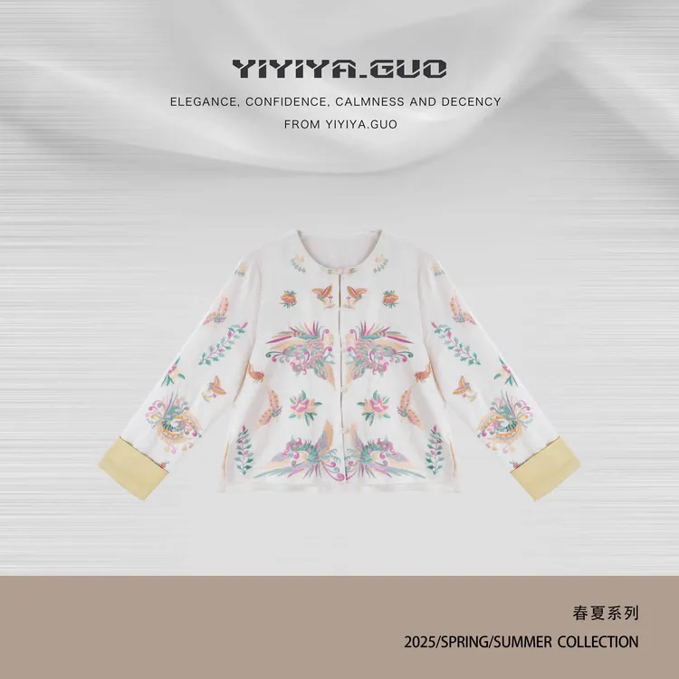 yiyiya.Guo艺艺吖【非遗典藏级·瑞凤报喜】刺绣提花外套0586SS52