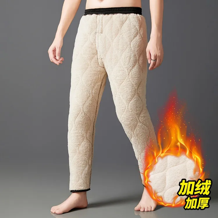 棉裤男士秋冬季保暖裤超厚裤子防寒加厚加绒男装2025年冬季色块