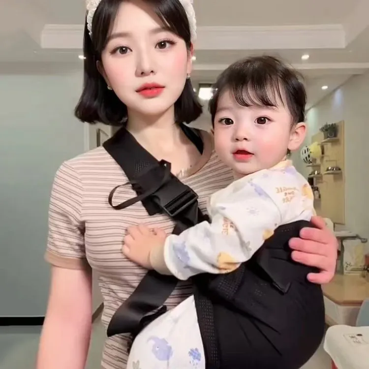 婴儿宝宝抱娃神器多功能横前抱式两用外出透气腰凳