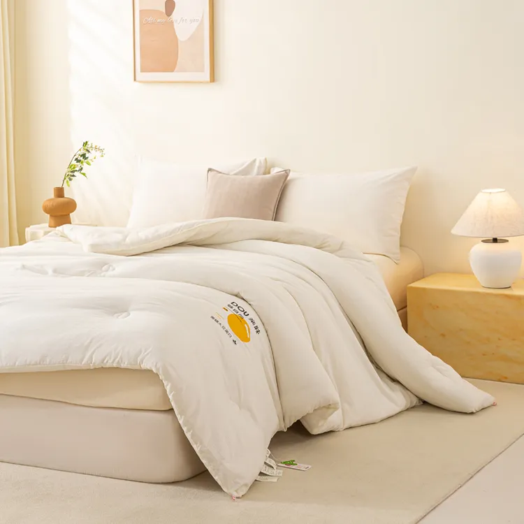 高端提花A类蚕蛹蛋白大豆被学生宿舍加厚保暖云感双层纱被子