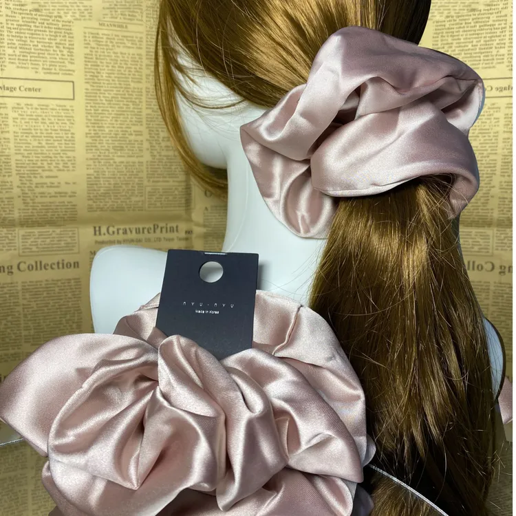 【雪雪专享】超大18cm欧美轻职风原创设计大肠发圈时尚百搭韩版发绳