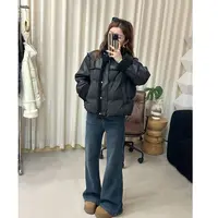 【Da Wang】欧货立领羽绒服拼接90白鸭绒外套