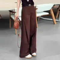 【逸阳断码清仓】风笛裤莱赛尔棉侧压褶秋季腰宽松休闲裤显瘦阔腿裤