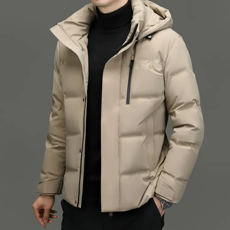 2025秋冬新款男士潮流时尚休闲青年厚款保暖保暖羽绒服冬装外套