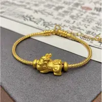 【矿金手工制作】新中式国风古法百搭气质招财貔貅蛇骨手链转运珠