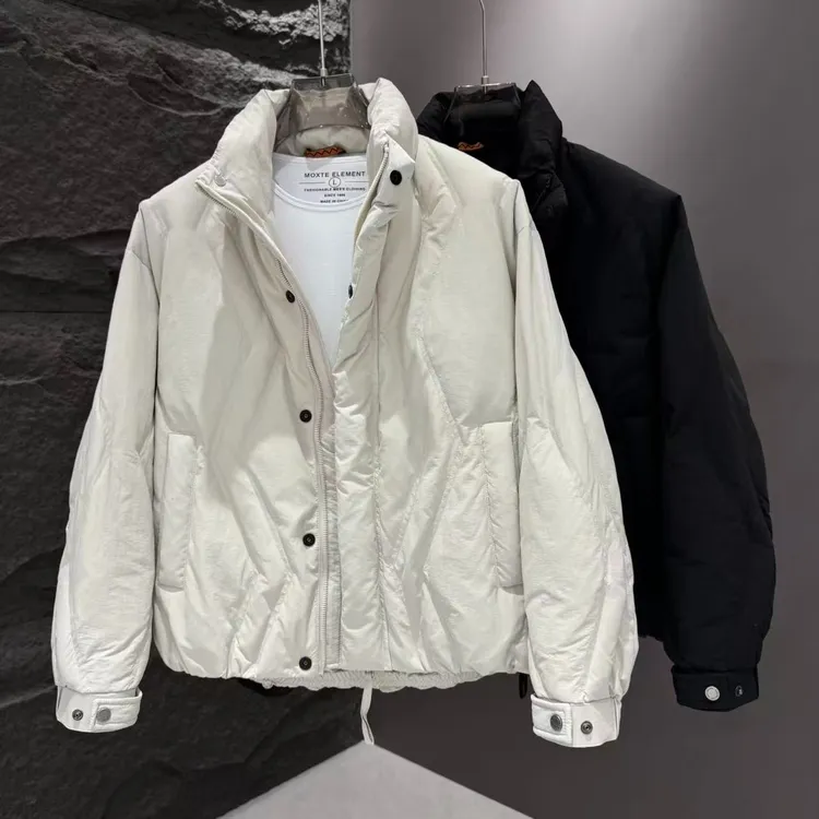 25089冬季立领羽绒服男士外套百搭潮流时尚休闲设计感保暖羽绒衣