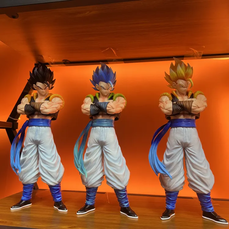 七龙珠双王手办超级赛亚人发 悟吉塔站姿抱胸模型摆件