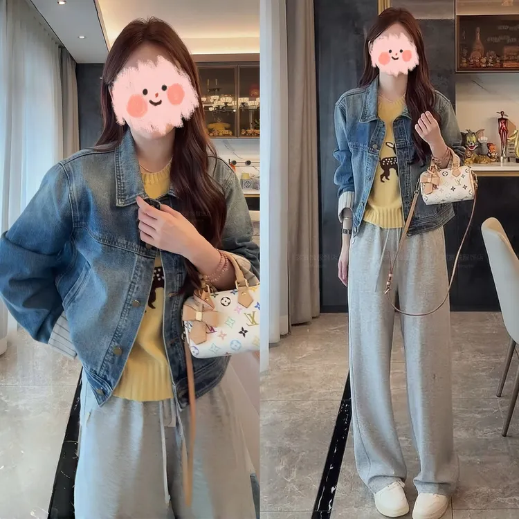 女生韩系ins衣服2025秋冬时尚经典翻领牛仔外套女痞帅炸街风女装