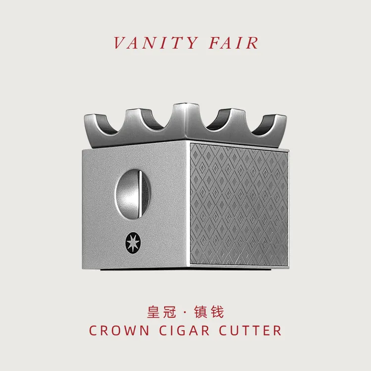 VANITYFAIR雪茄剪 CROWN皇冠 断头台式雪茄刀多功能V口平剪展示架