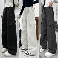 女大童工装裤2025秋装新款青少年运动裤休闲裤宽松女童裤子春秋