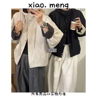 韩版撞色连帽短款拼接夹棉外套（8657-2）