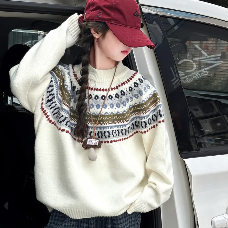 女童毛衣秋季2025新款洋气大童春秋韩系针织上衣儿童初中生秋冬装