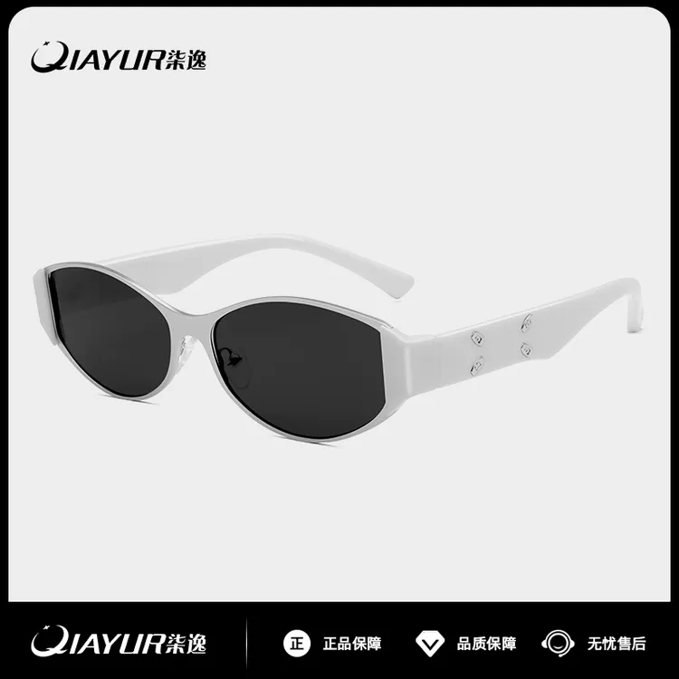 高级感复古猫眼男女通用防紫外线百搭街拍时尚潮流太阳镜遮阳