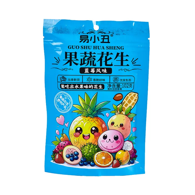 蓝莓味果蔬花生小吃休闲零食102克/袋