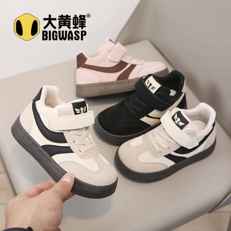 大黄蜂童鞋男女童板鞋2025秋季新款德训鞋休闲鞋儿童鞋子宝宝鞋潮