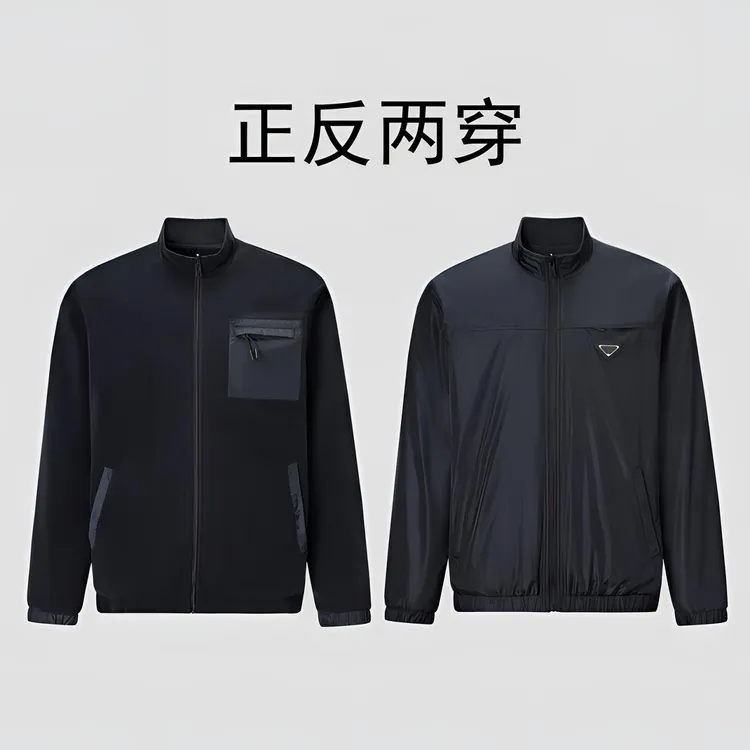 P方向！双面穿！加厚保暖！秋冬男士奥粒绒立领夹克外套