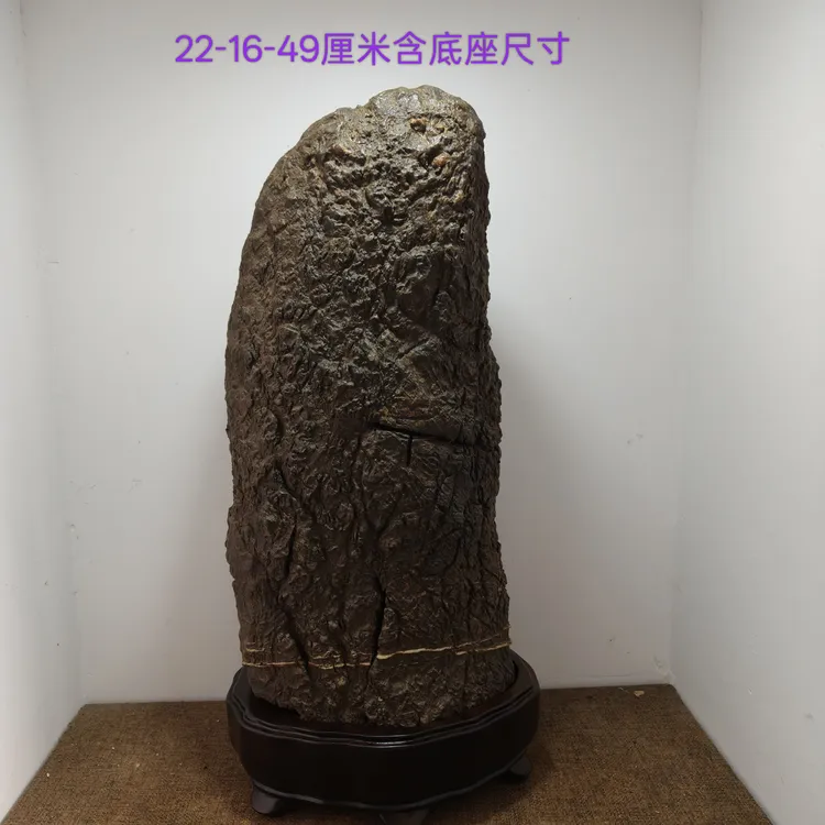 大型天然原石灵璧石家居办公玄关客厅摆件灵璧石 石柱 奇石摆件