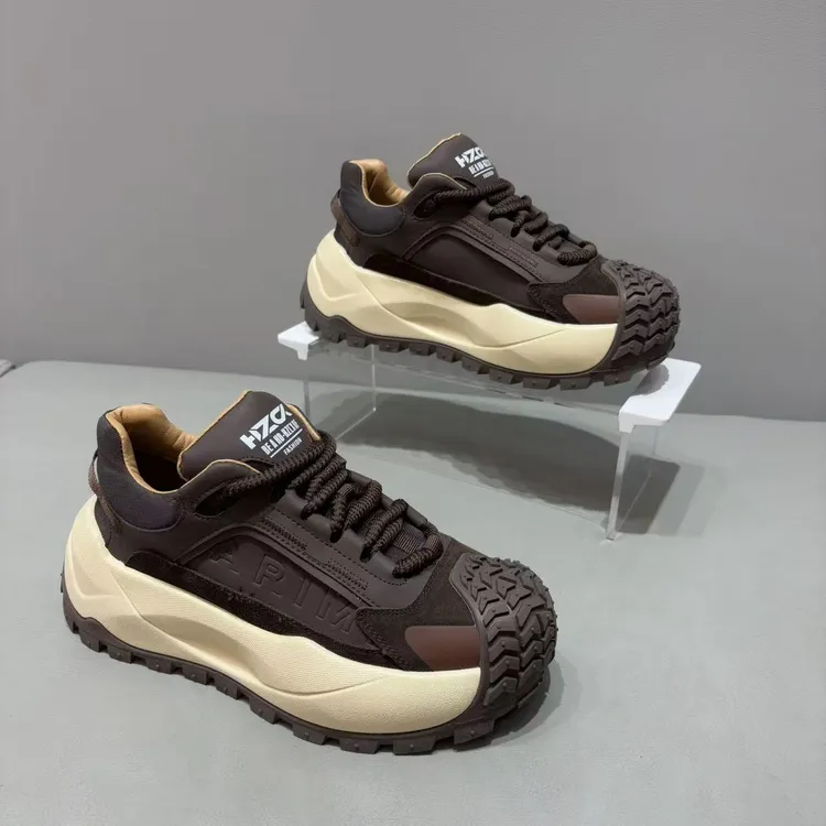 外贸潮男鞋秋季新款时尚休闲运动鞋厚底增高防滑户外休闲鞋板鞋男