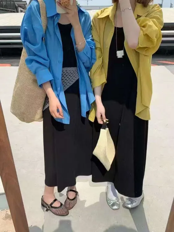 韩式INS风仙女风性感风时尚套装百搭皮衣时尚设计师洋气韩版