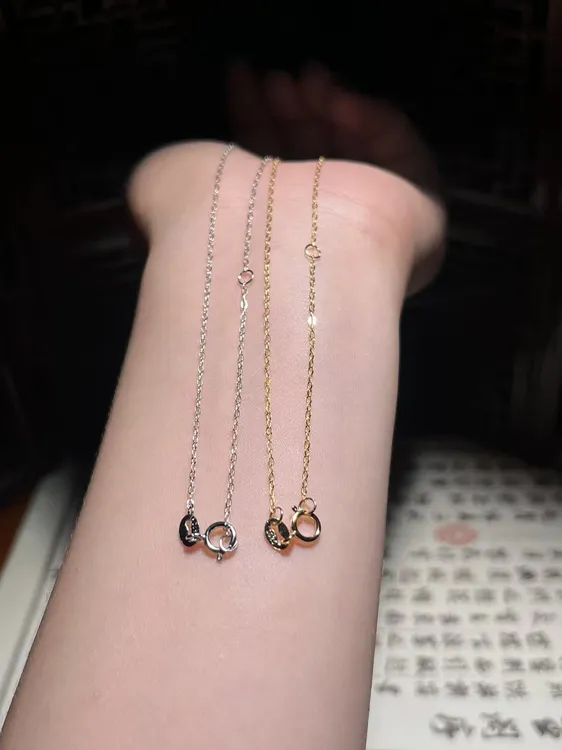 链子925银 O字链简约百搭可调节锁骨