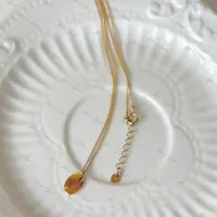 合金项链 【ART ME】高级百搭精致锁骨链小金豆项链24ys022