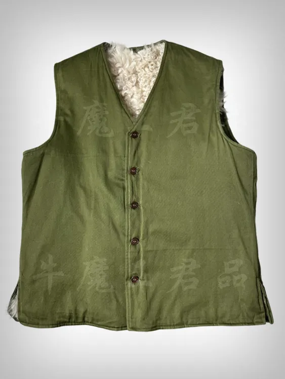 牛魔王君品 库存 羊皮毛马甲背心男女冬季防寒保暖羊皮毛一体中