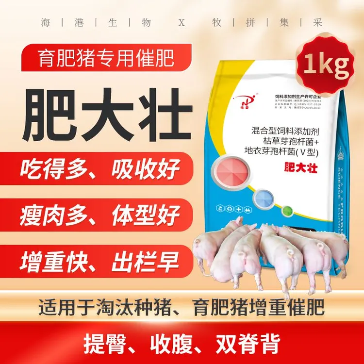 肥大壮猪场兽用催肥肥猪育肥饲料添加剂拉大微生物杀菌剂正品增肥