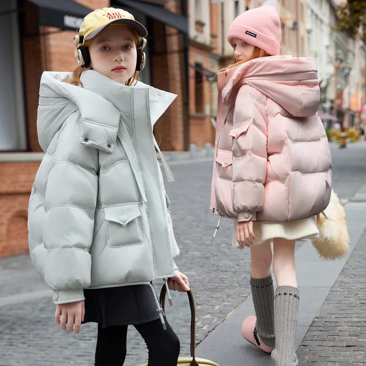 2025新款儿童女童羽绒服小清新韩版冬季加厚学生中大童装女孩外套