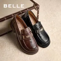 【元宝乐福】百丽休闲舒适JK乐福鞋女2025春雅韵东方通勤鞋D2S1DAA5