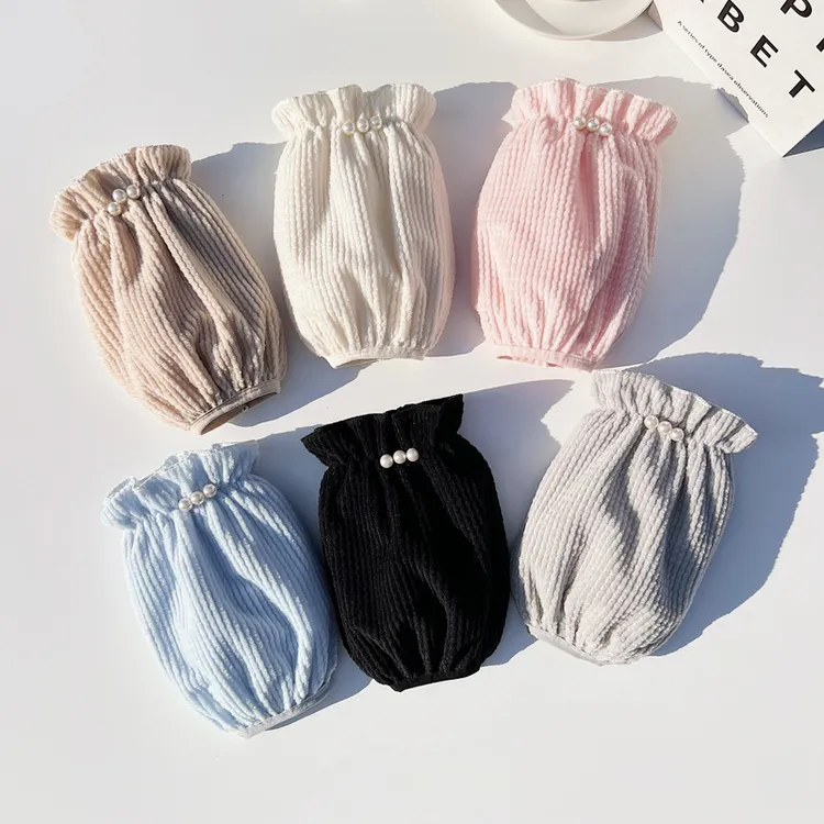 袖套女短款秋冬家务办公学生防脏防污上班套袖时尚羽绒服袖口袖头